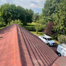 New tiled roof installation